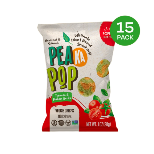 PeaKaPop Veggie Chips – Tomato & Italian Herbs