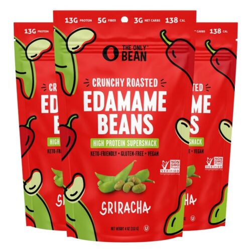 The Only Bean Crunchy Roasted Edamame - Sriracha