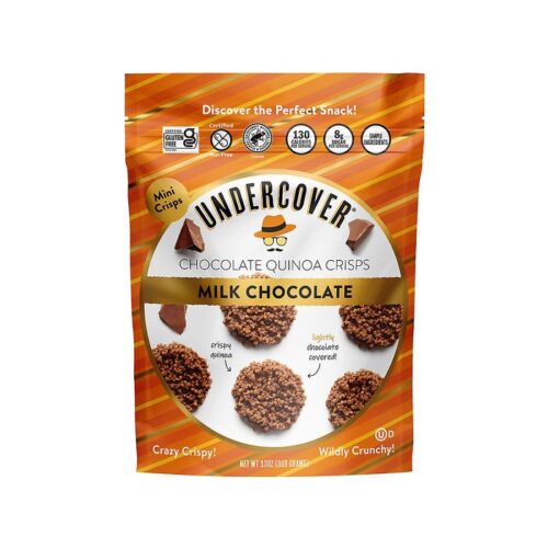 Undercover Snacks Chocolate Quinoa Crisps - Milk Chocolate