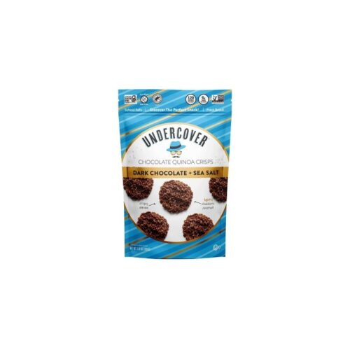 Undercover Snacks Chocolate Quinoa Crisps Snacks - Dark Chocolate + Sea Salt